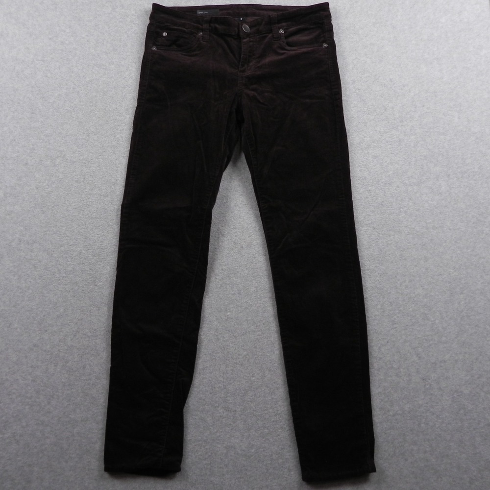 Kut From The Kloth Jeans Womens 8 Diana Skinny 5-Pocket Stretch Corduroy Brown